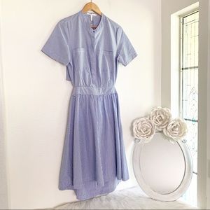 Avec Les Filles Open Back Stripped Midi Dr…